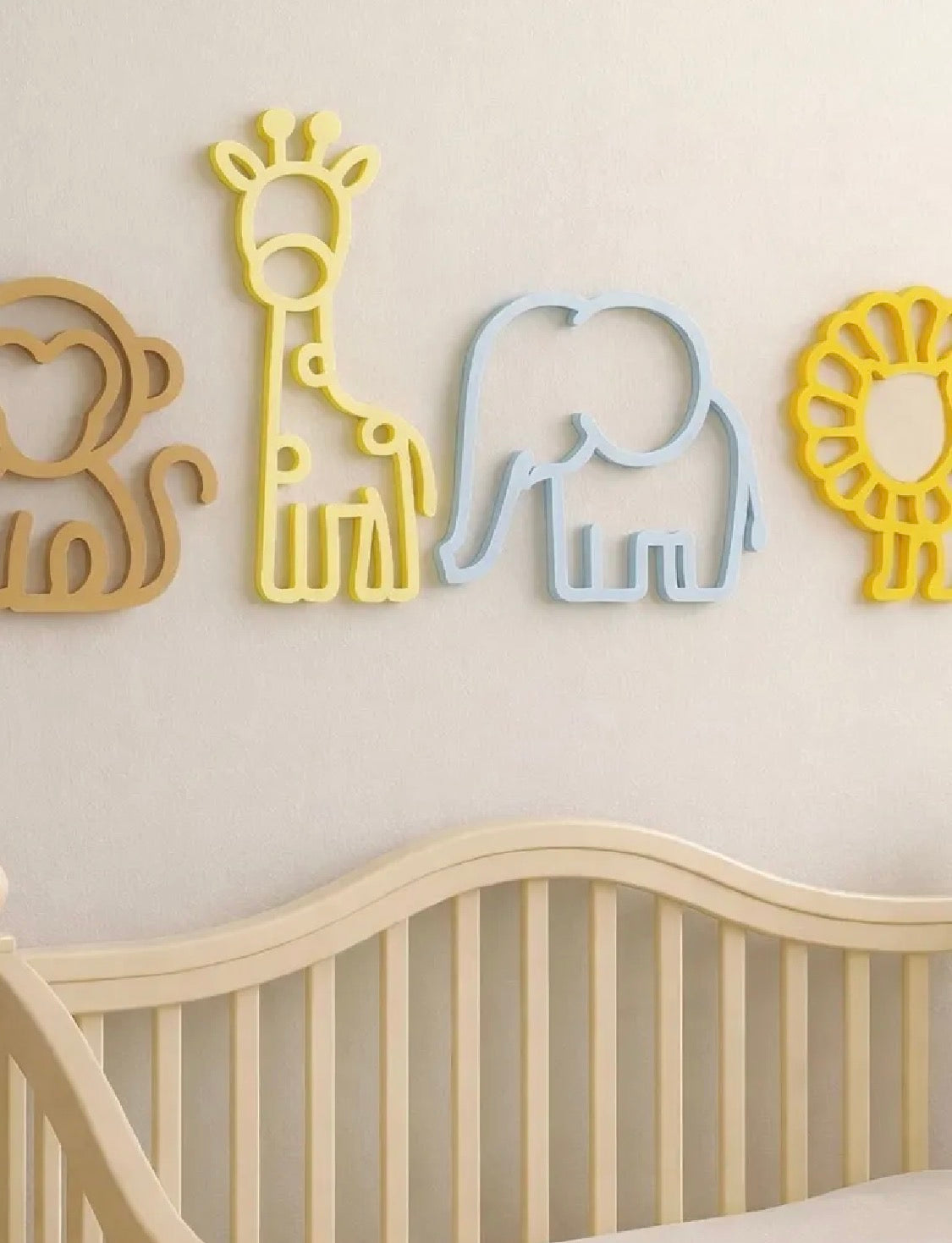 Safari Animal Wall Art Set of 4