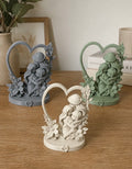 Mother & Children Heart Figurine