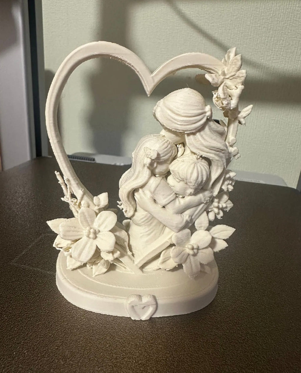 Mother & Children Heart Figurine
