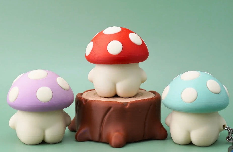 Baby Mushroom Clicker + Keychain