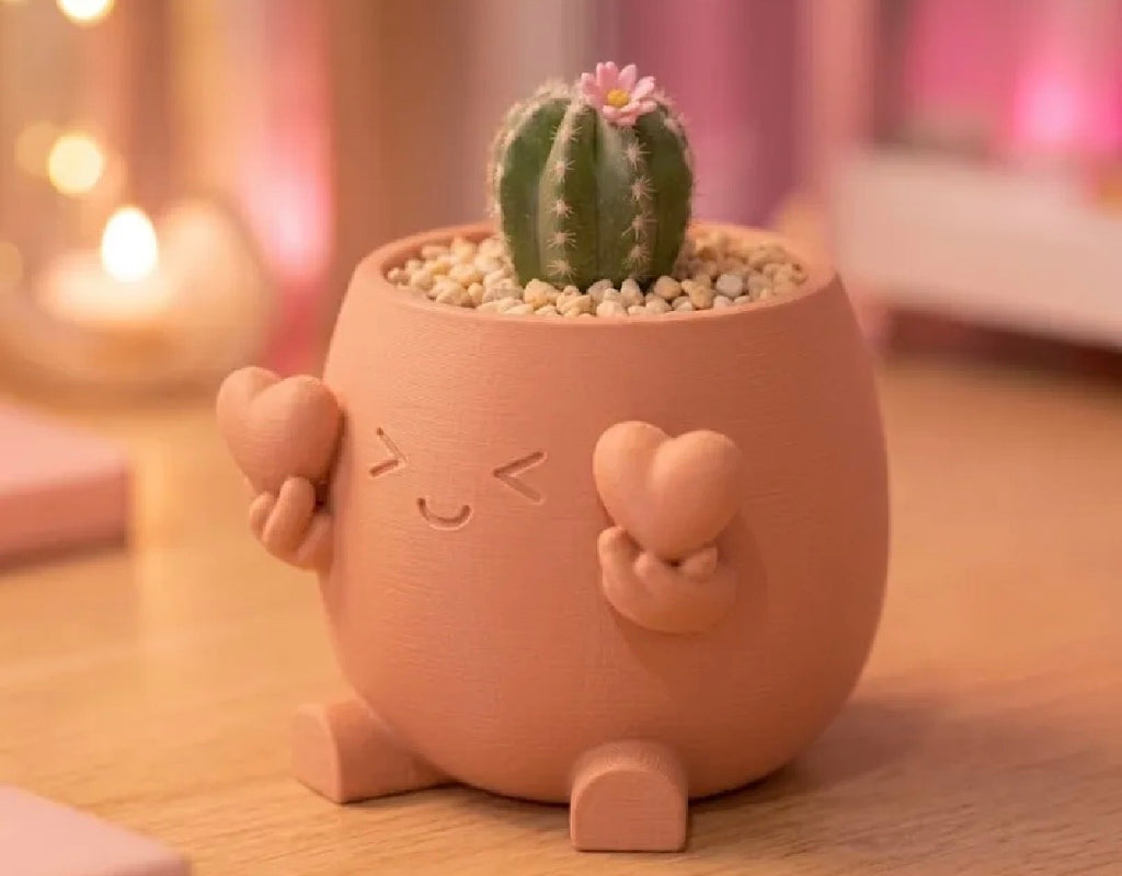 Heart Hands Character Succulent Planter