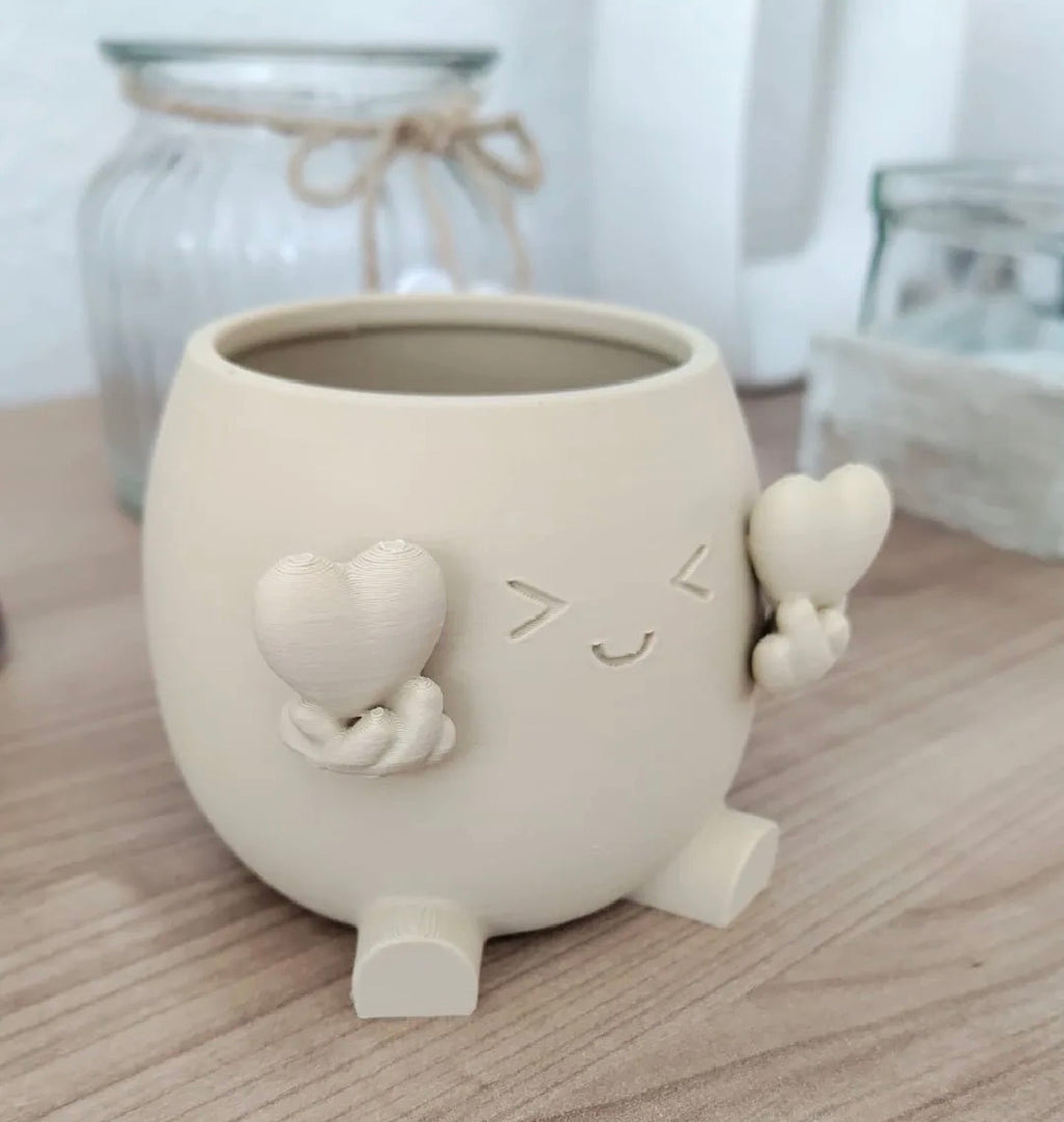 Heart Hands Character Succulent Planter