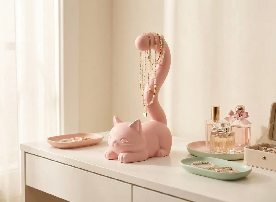 Cat Tail Desk Organizer Stand