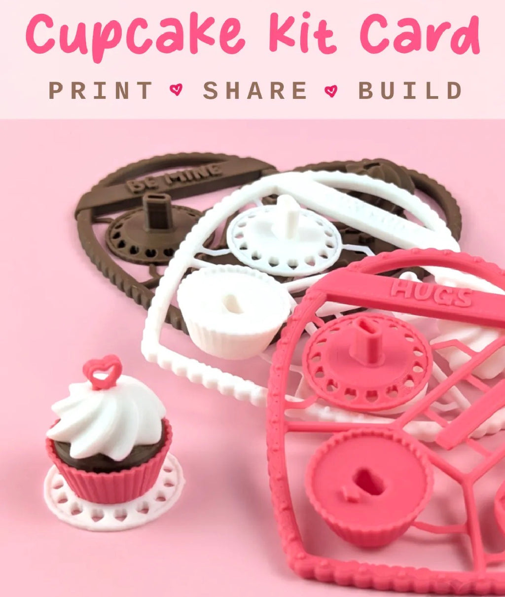 3D Printed Cupcake Kit Card