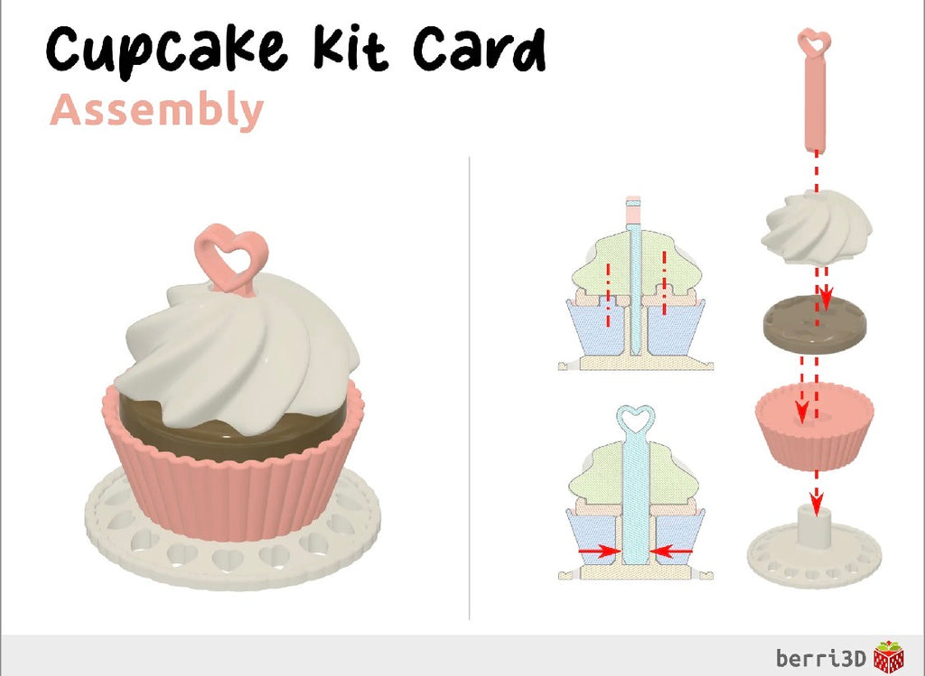 3D Printed Cupcake Kit Card