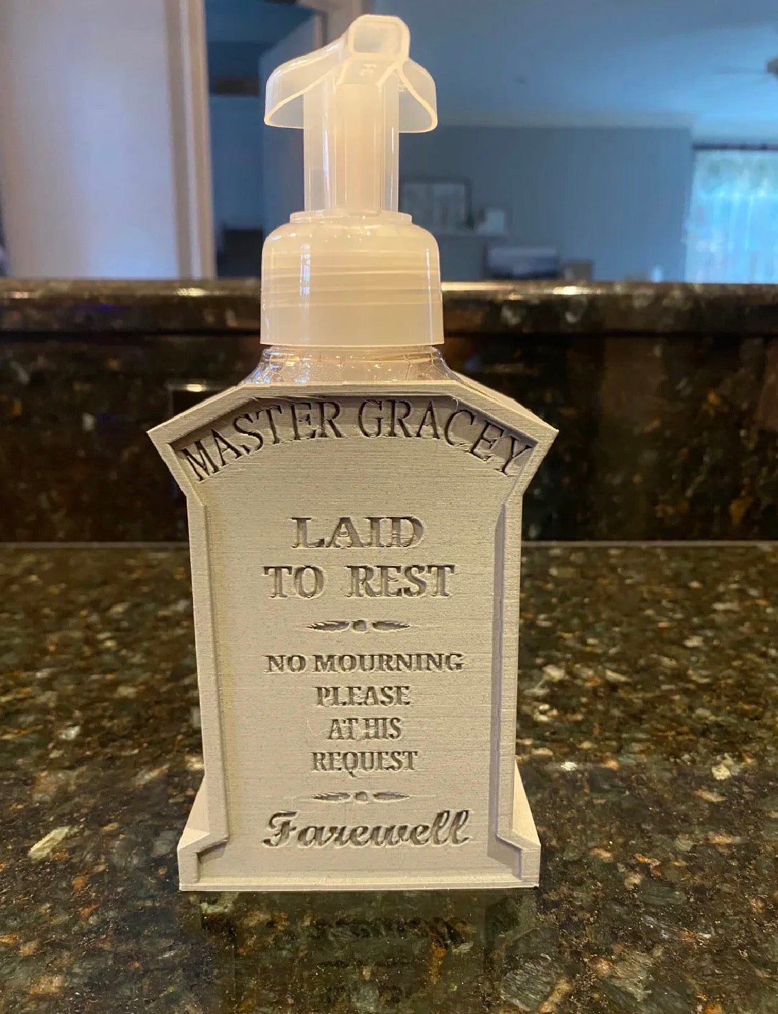 Master Gracey Tombstone Soap Dispenser Holder