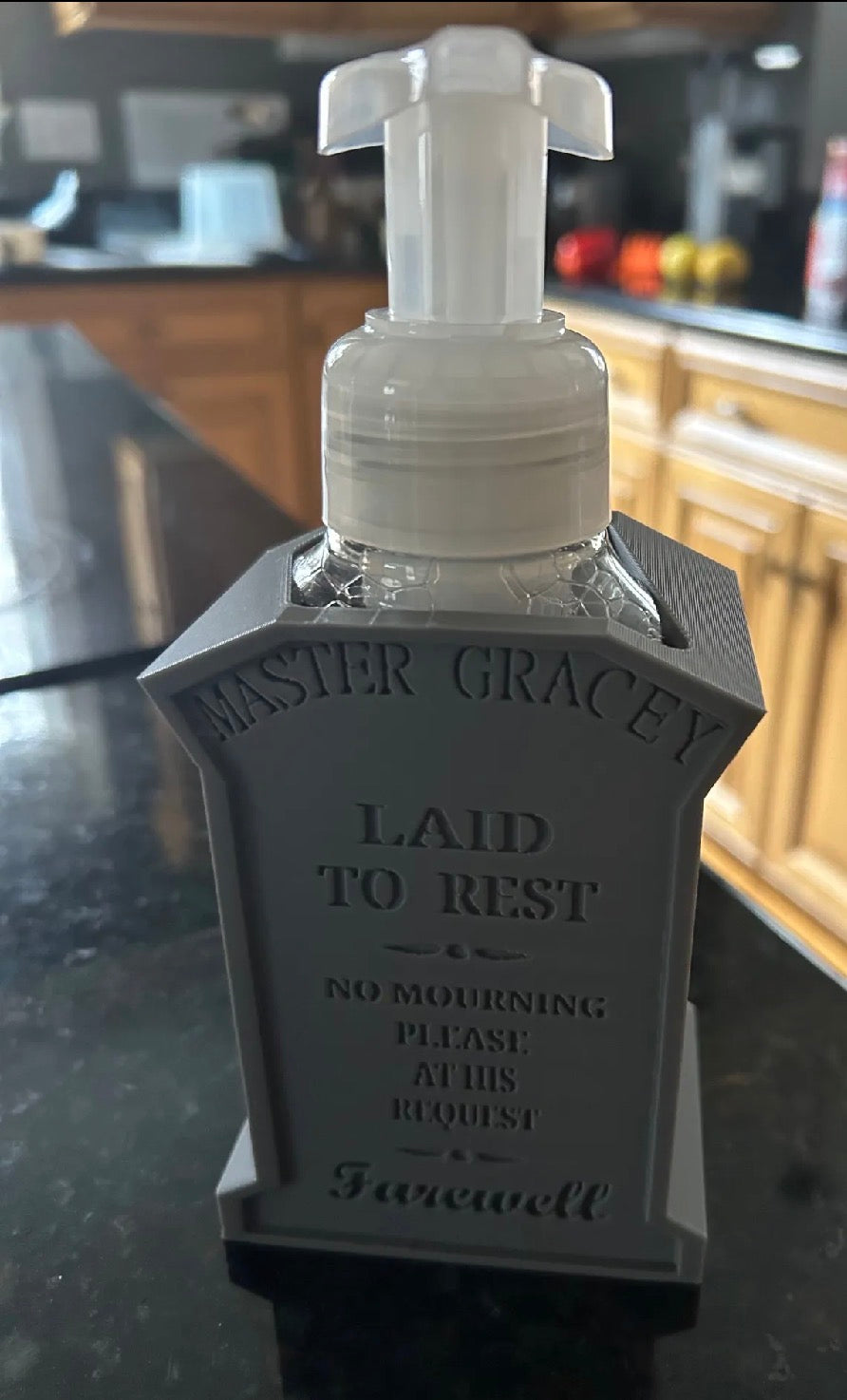 Master Gracey Tombstone Soap Dispenser Holder