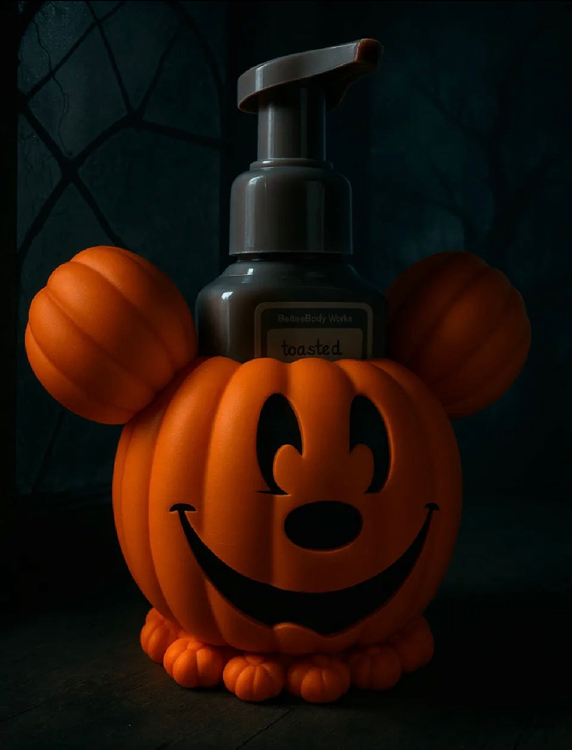 Mickey Pumpkin Soap Dispenser Holder