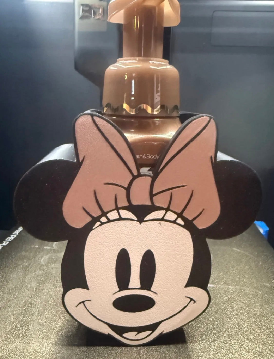 Minnie Mouse Face Soap Dispenser Holder