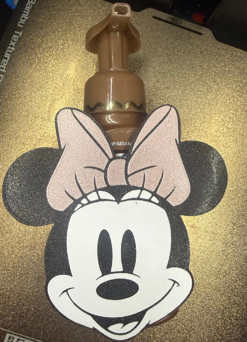 Minnie Mouse Face Soap Dispenser Holder