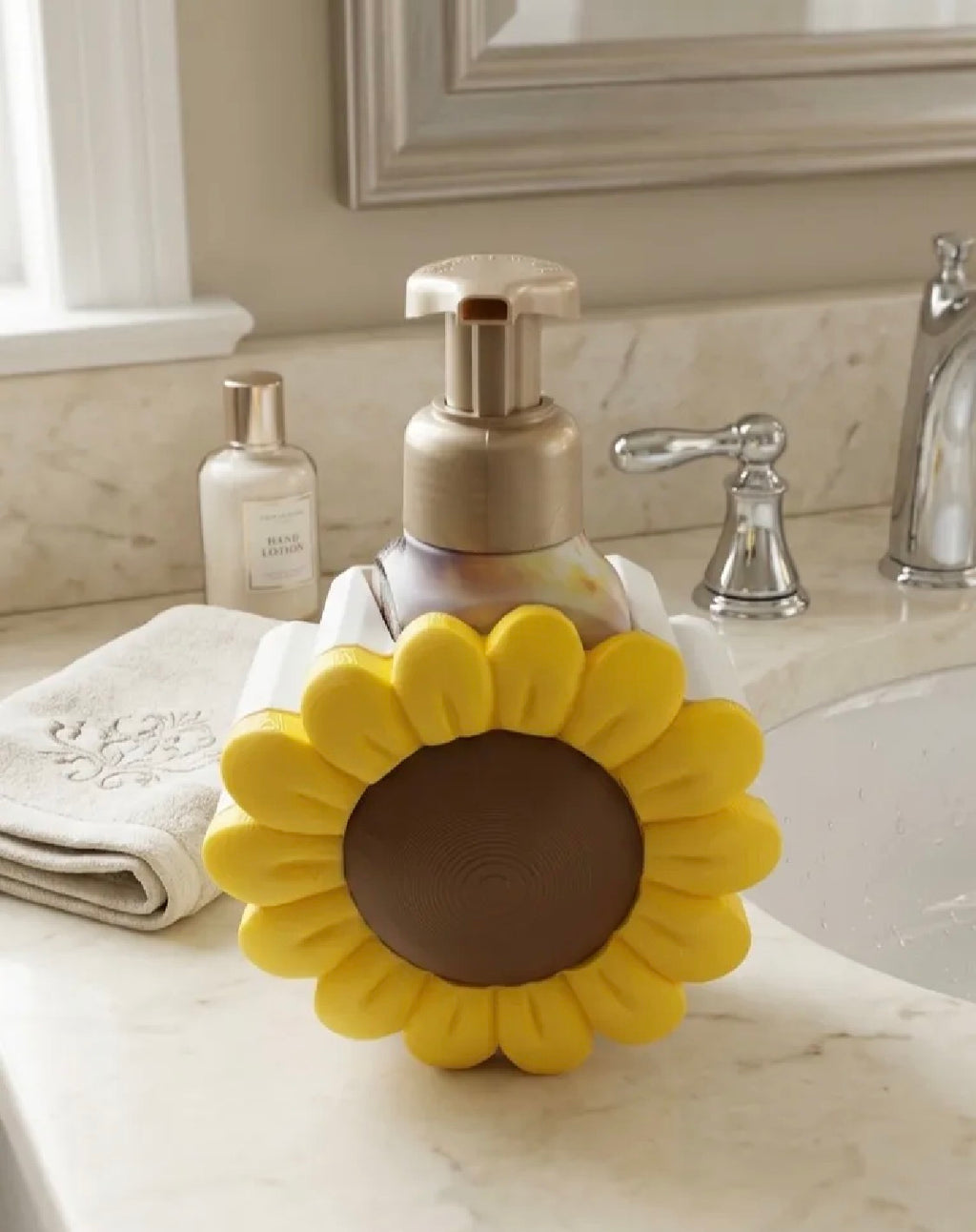 Sunflower Foam Pump Soap Dispenser Holder