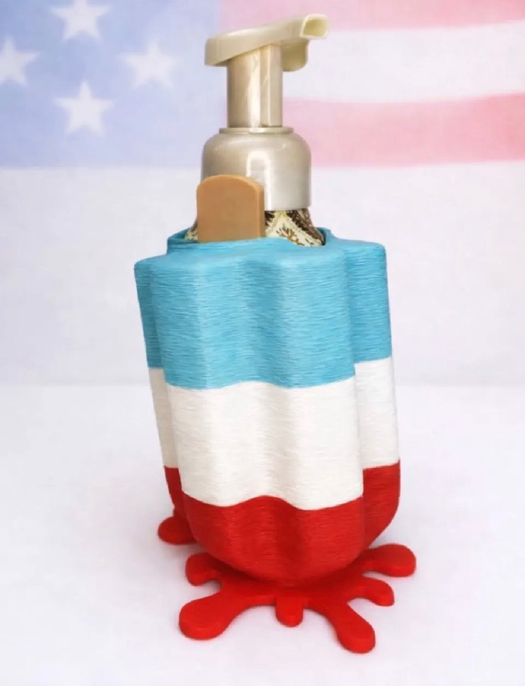Patriotic Soap Dispenser Holder
