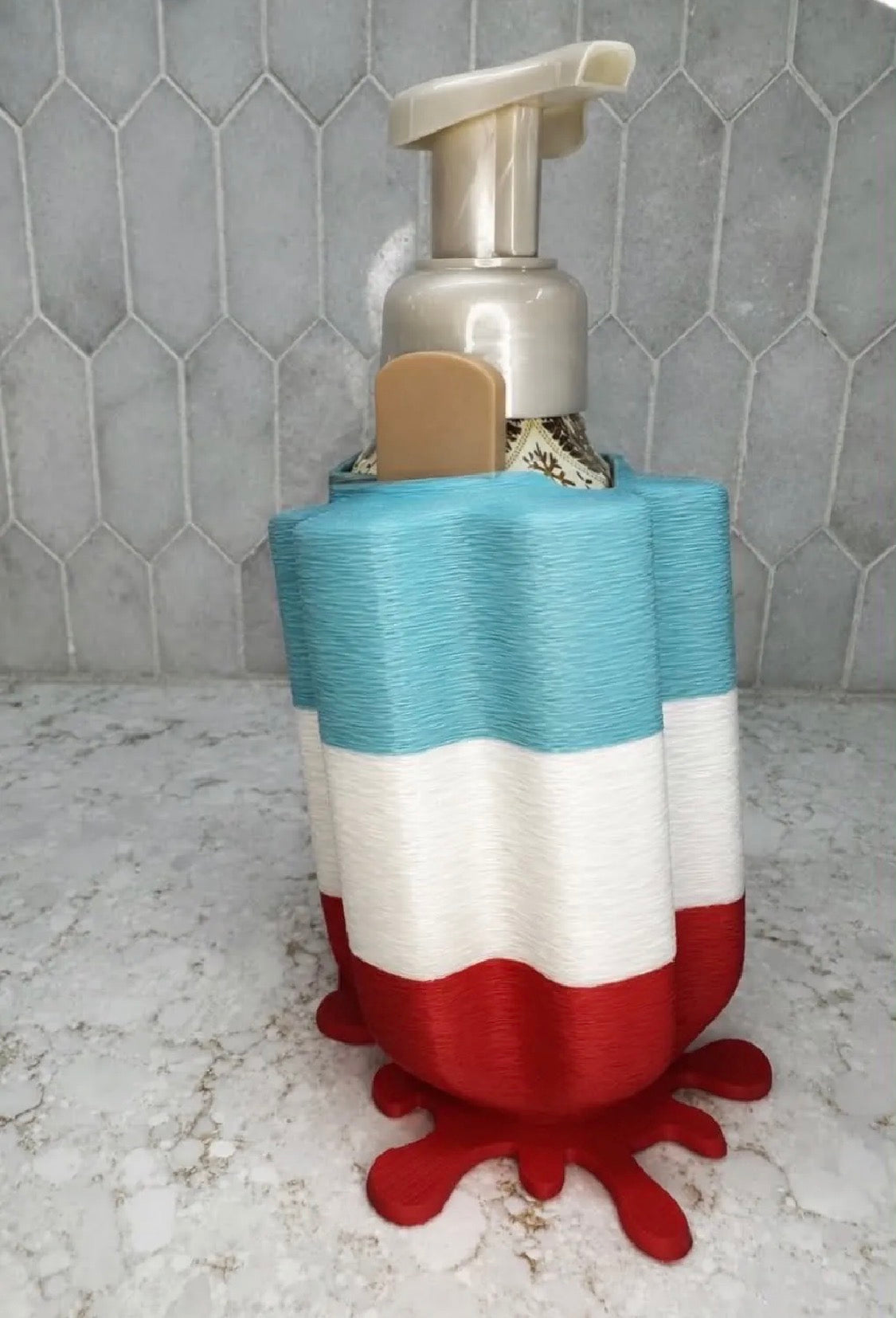 Patriotic Soap Dispenser Holder