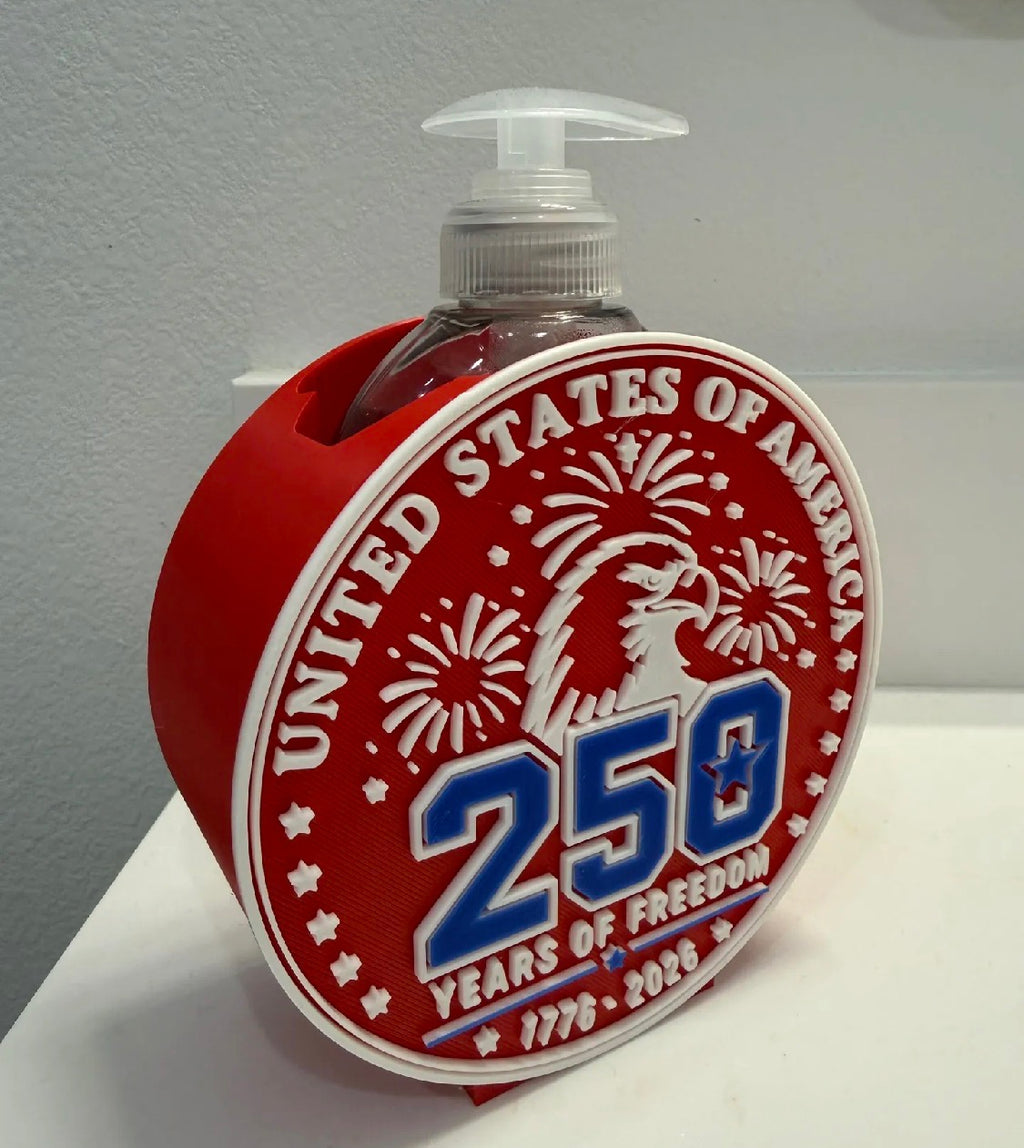 USA 250 Years of Freedom Soap Dispenser Holder
