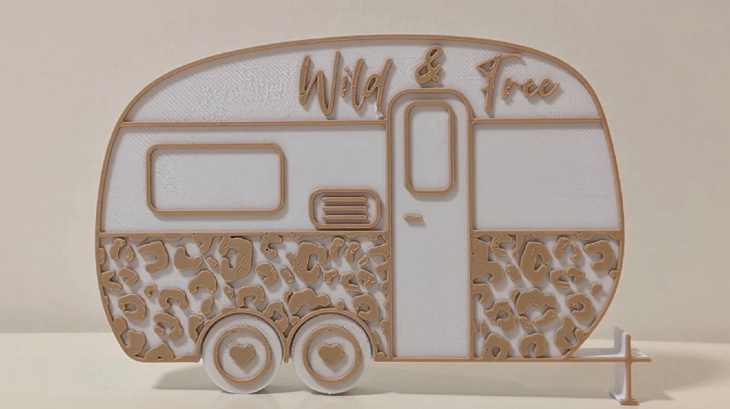Wild & Free Camper Decor Sign