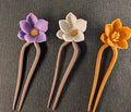 Floral 3D Printed Hair Pins