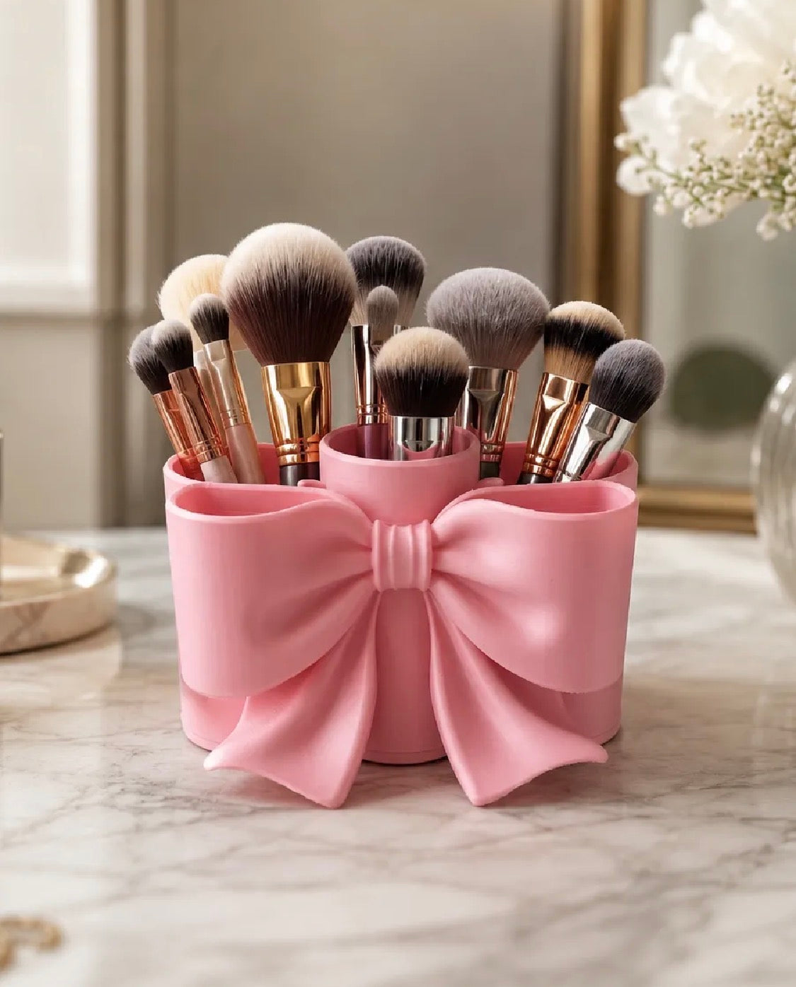 Bow Makeup Brush & Pen Holder