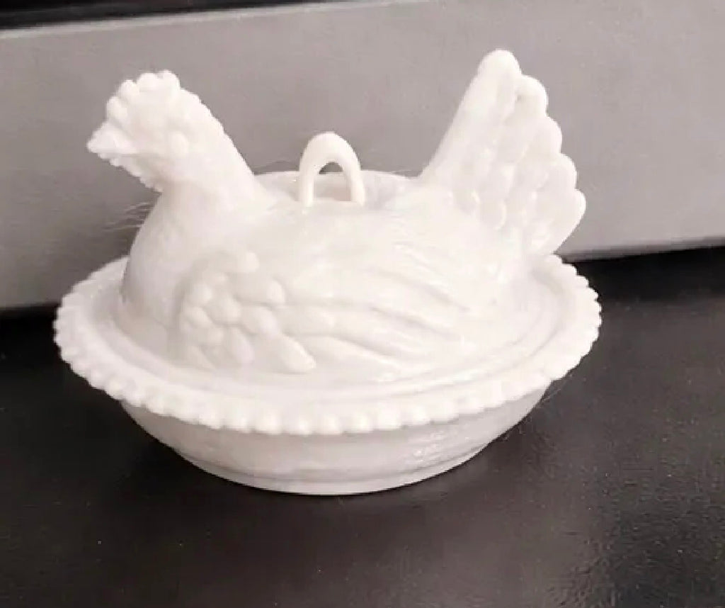 Hen on Nest Keychain