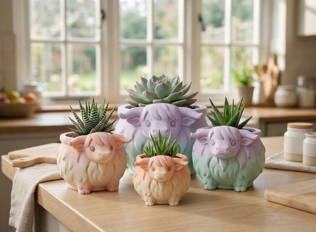 Highland Cow Planter