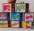 Retro Mini TV Figurine