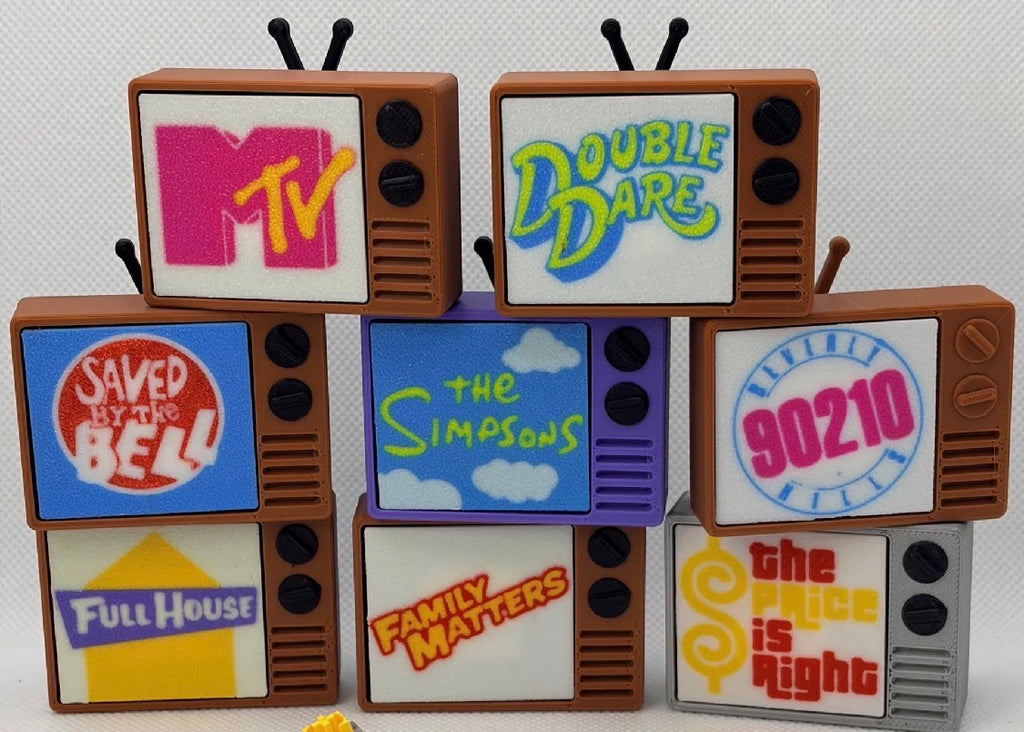 Retro Mini TV Figurine