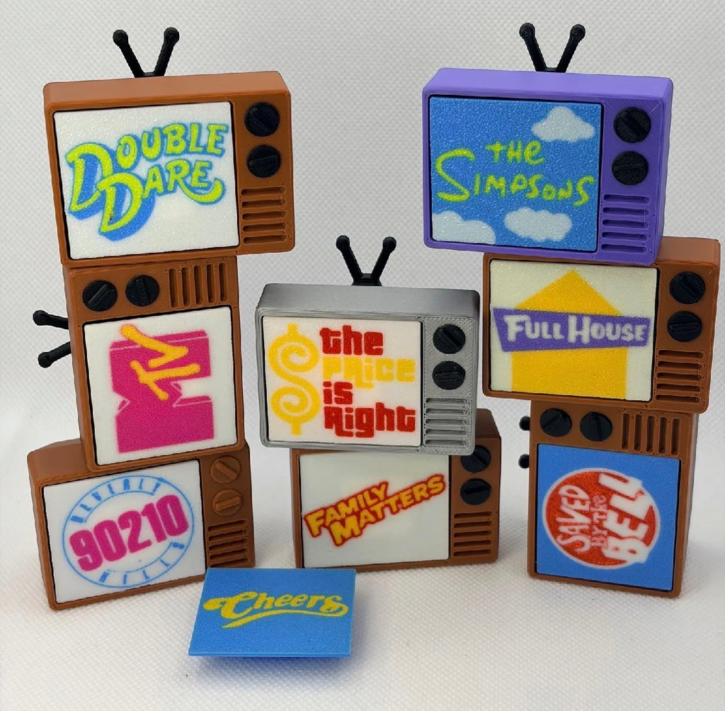 Retro Mini TV Figurine