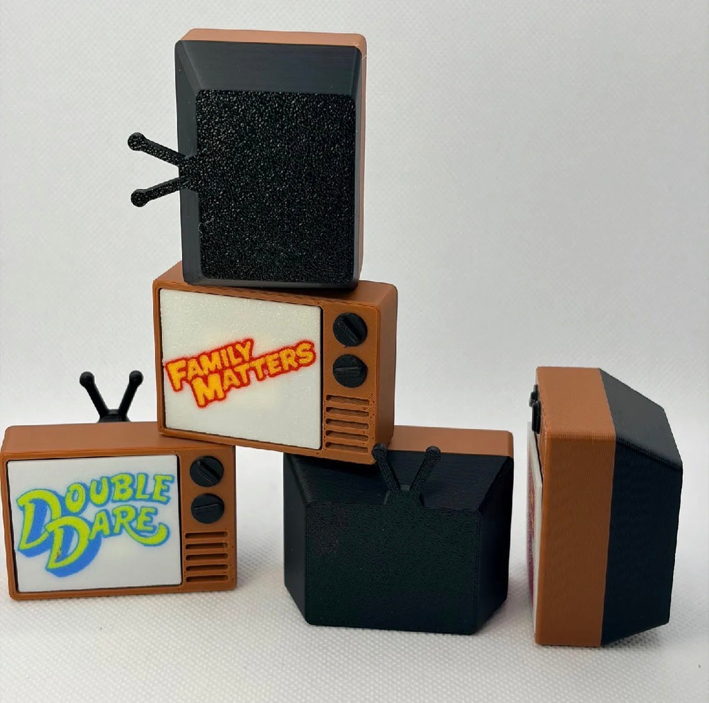 Retro Mini TV Figurine