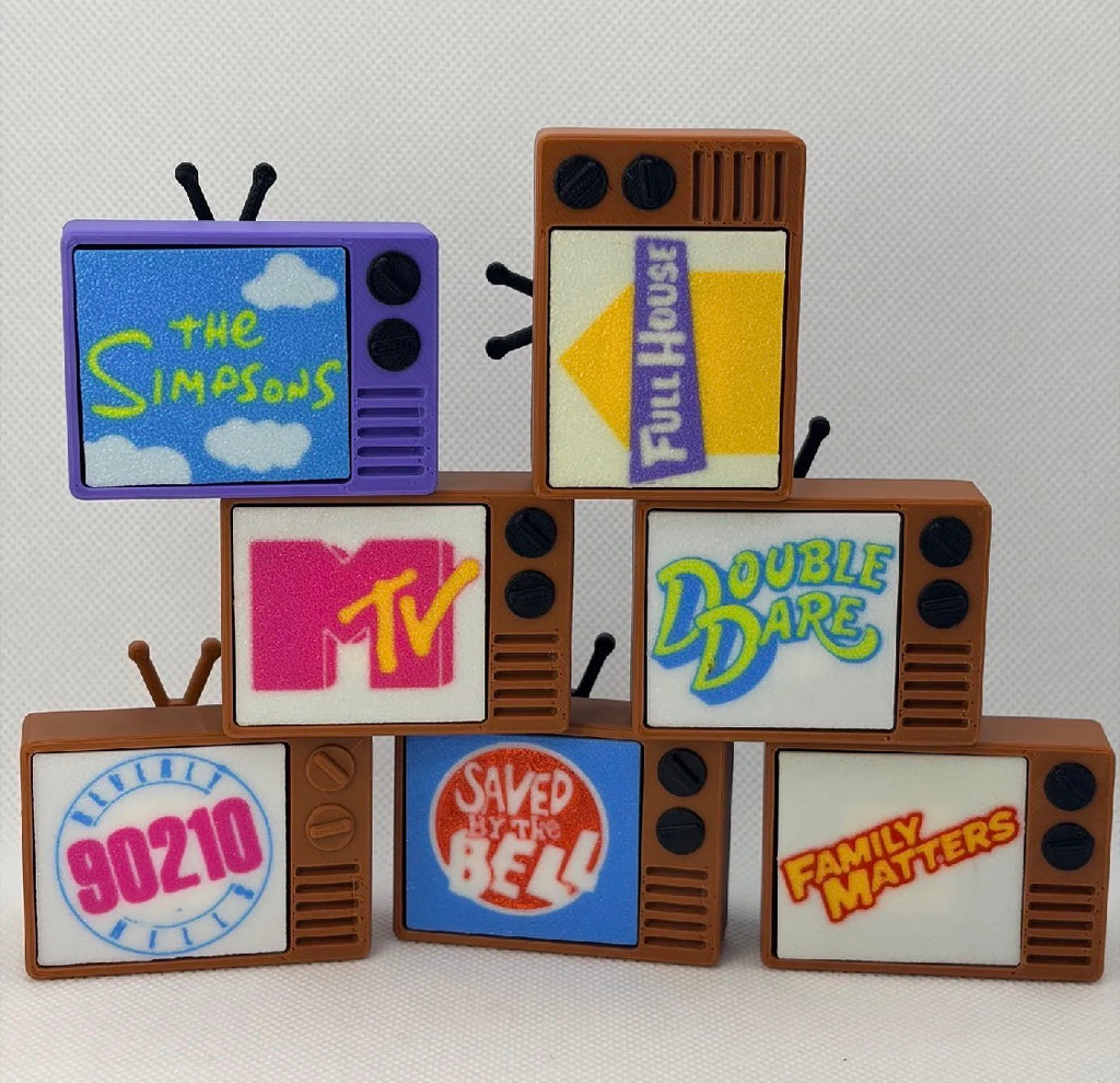Retro Mini TV Figurine