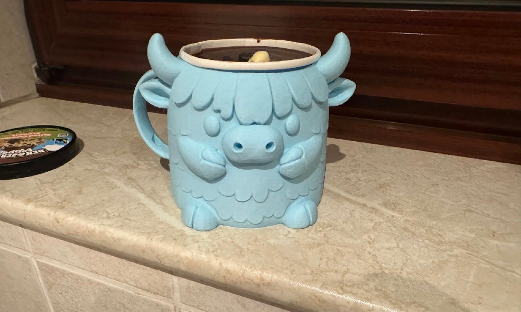 Highland Cow Ice Cream Pint Holder