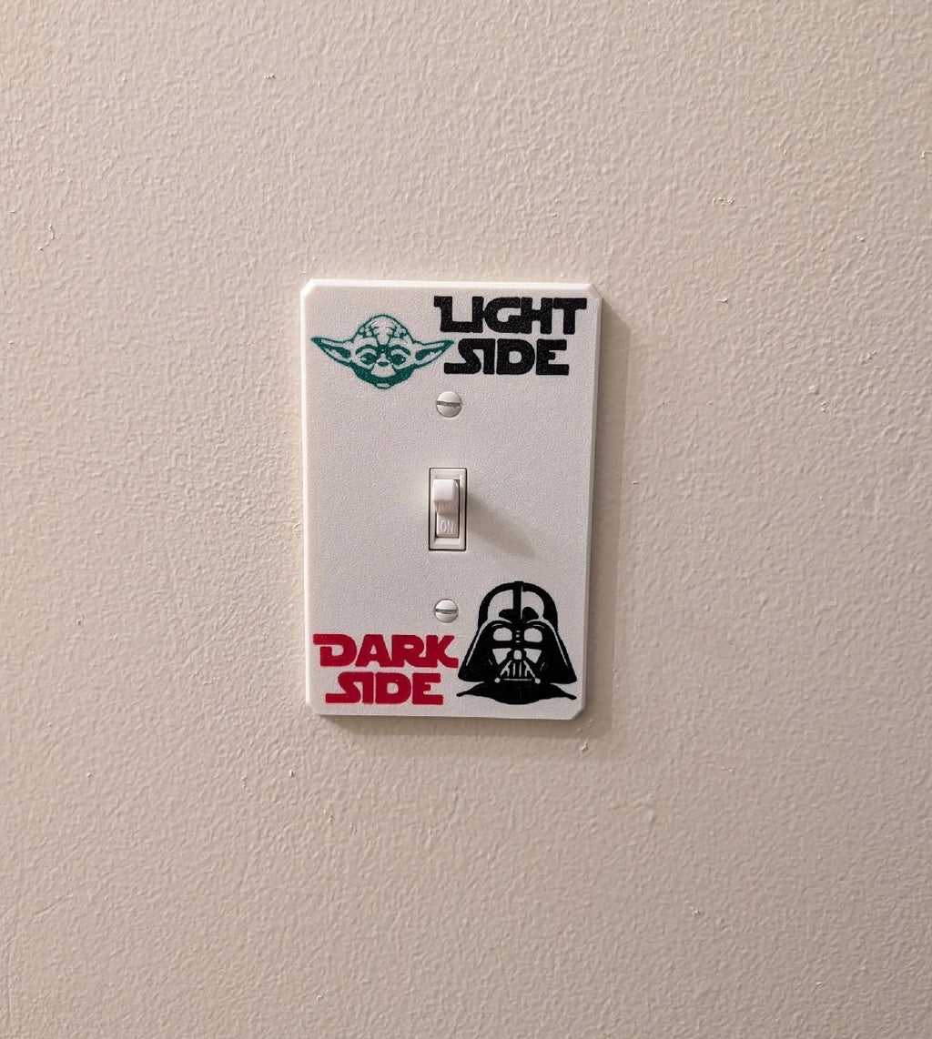 Light Side Dark Side Light Switch Cover Plate