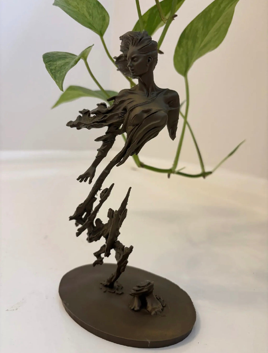 Dissolving Figure Sculpture | Dark Bronze Finish