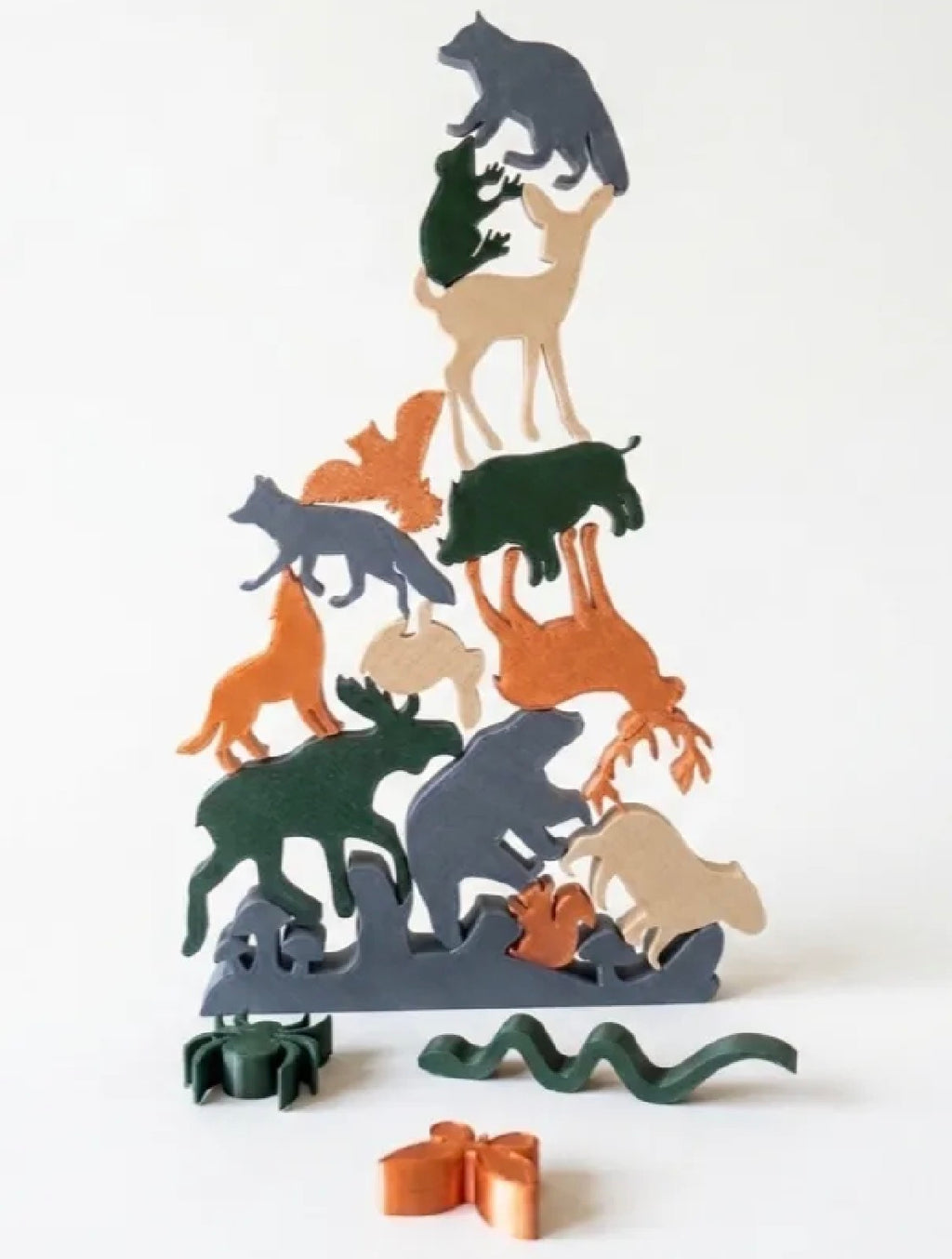 Woodland Animal Stacking Puzzle | 3D Printed Balancing Game