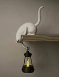Shelf Cat Hook | 3D Printed Cat Hanging on Shelf with or Without Lantern