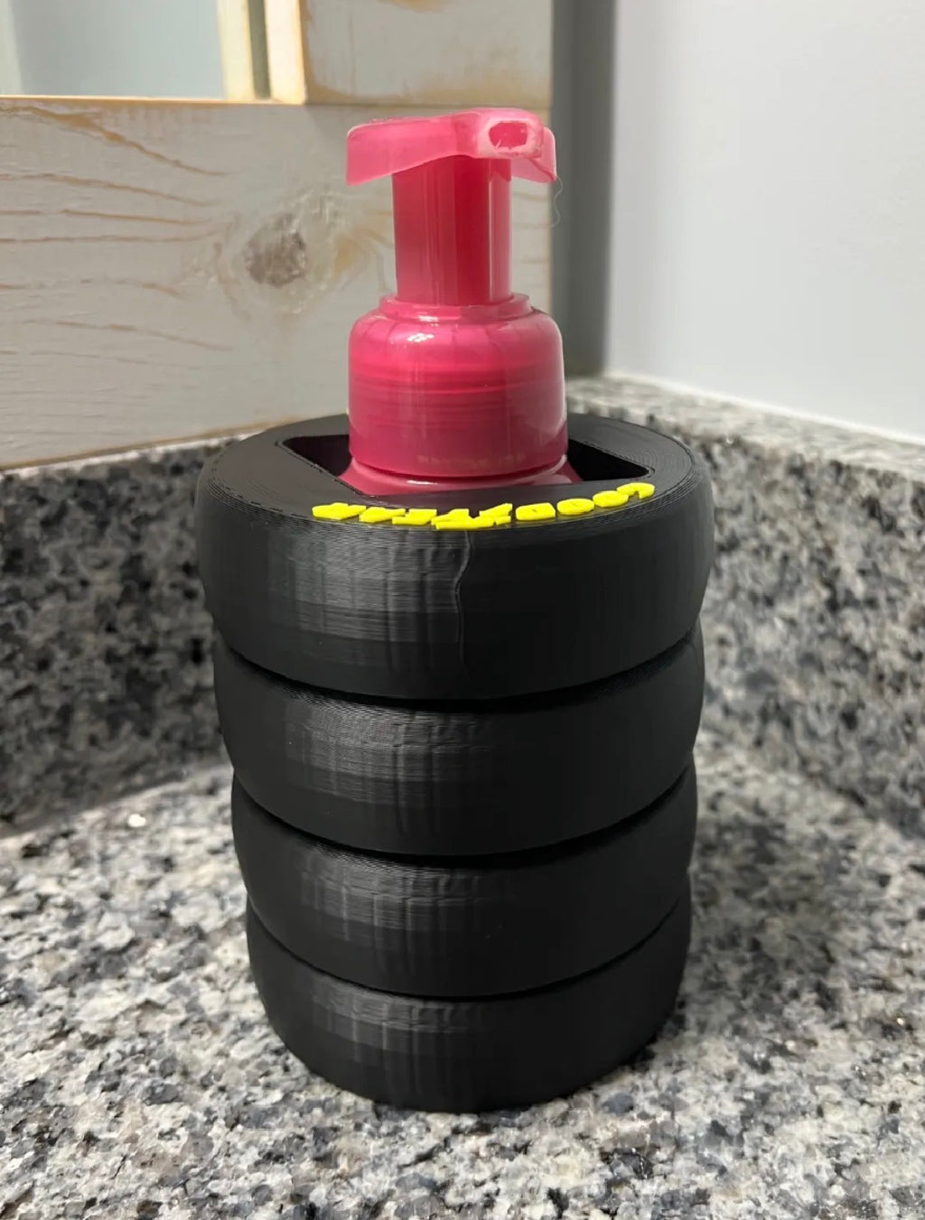 Race Tire Soap Dispenser Holder