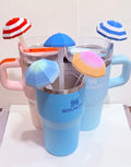 Mini Beach Umbrella Straw Topper