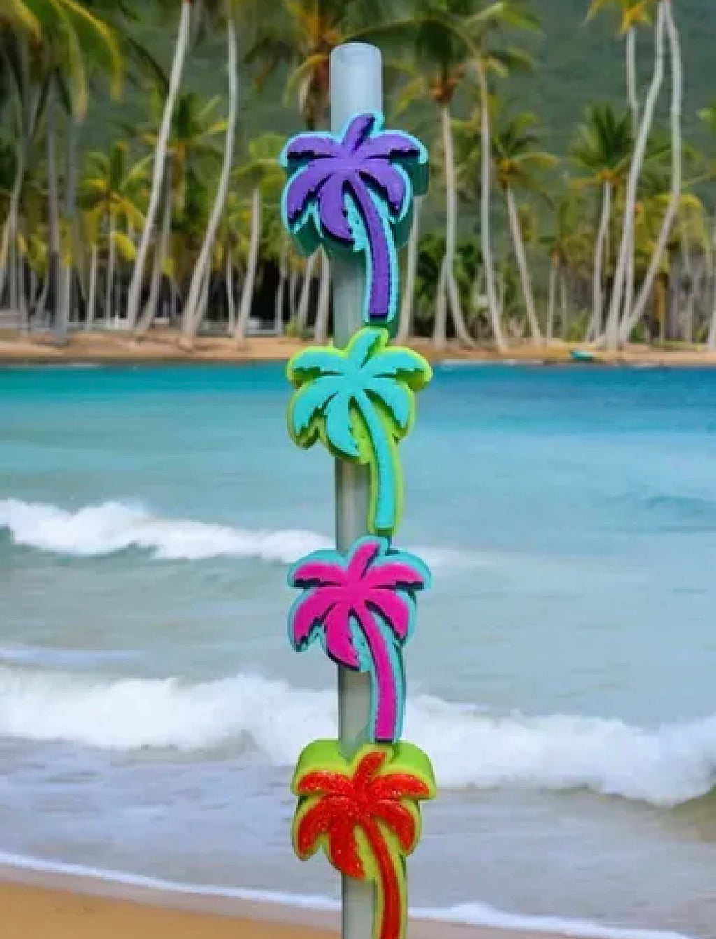 Palm Tree Straw Toppers