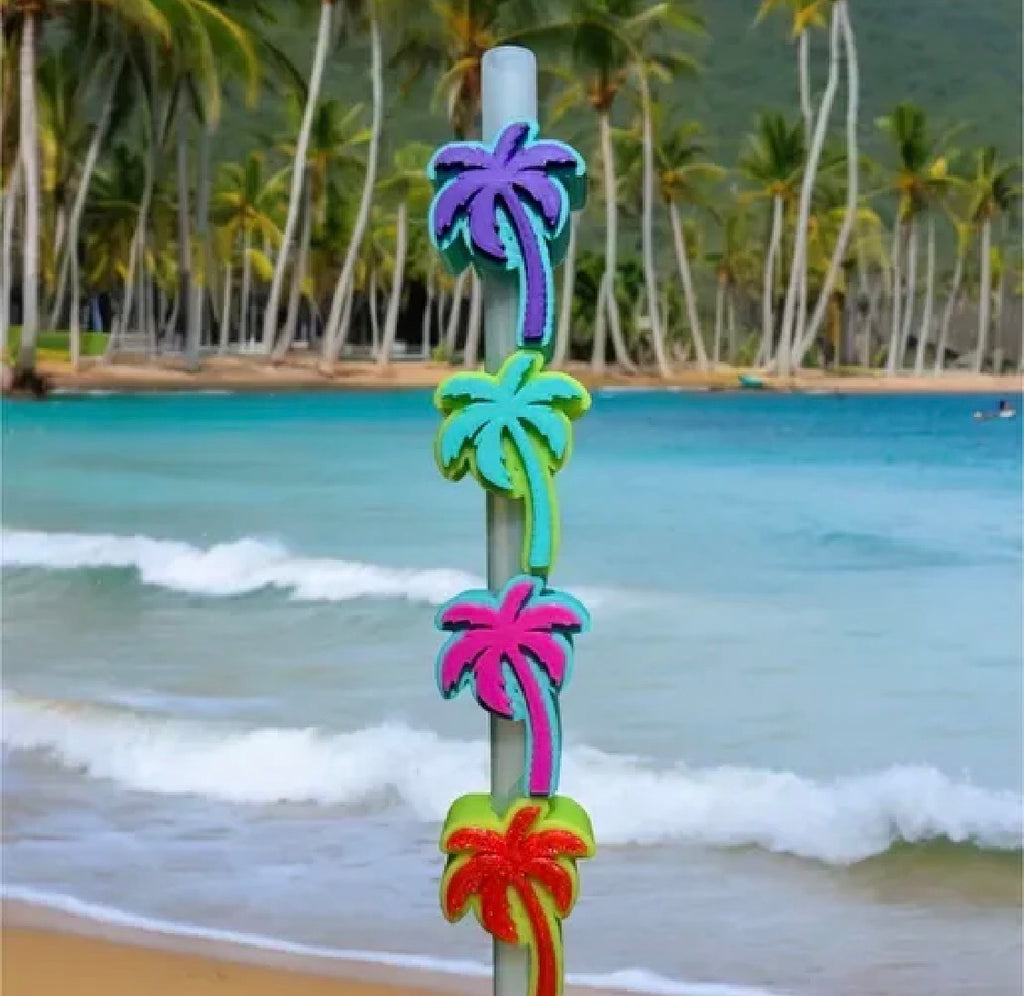 Palm Tree Straw Toppers