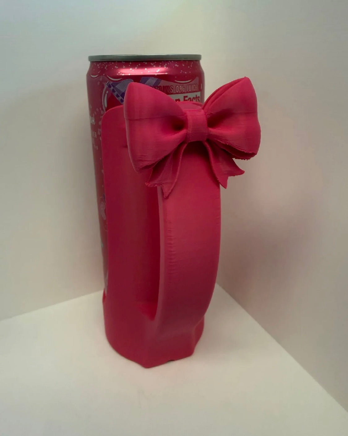 12oz Slim Can Holder with Handle | With or Without Bow