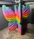 Butterfly 3-Wick Candle Holder | 3D Printed Rainbow Candle Stand