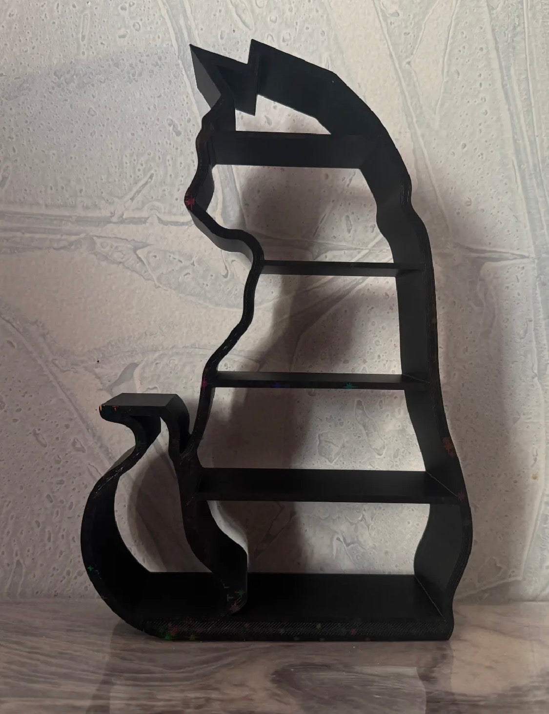 Cat Silhouette Display Shelf | 3D Printed Tabletop Display Shelf