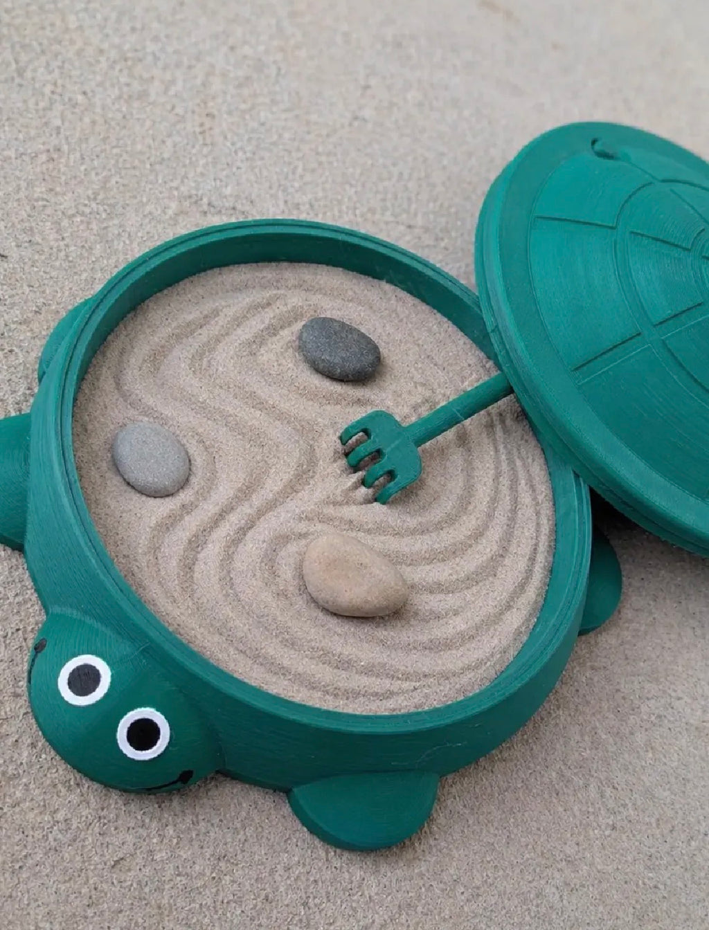 Turtle Miniature Zen Sandbox 3D printed