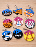 Customizable Sports Drip Keychain