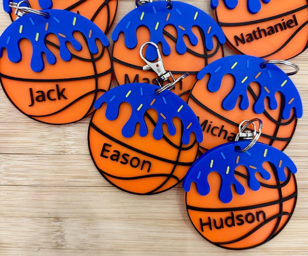Customizable Sports Drip Keychain