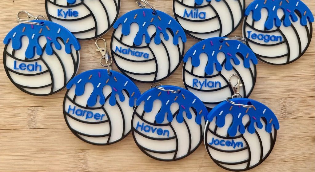 Customizable Sports Drip Keychain
