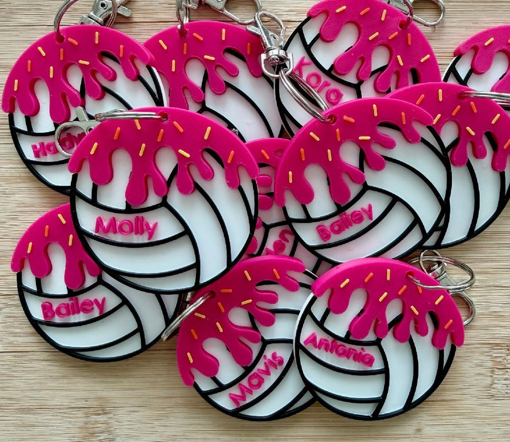Customizable Sports Drip Keychain