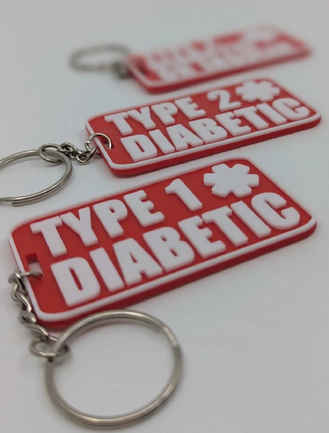 Diabetic Medical Alert Keychain