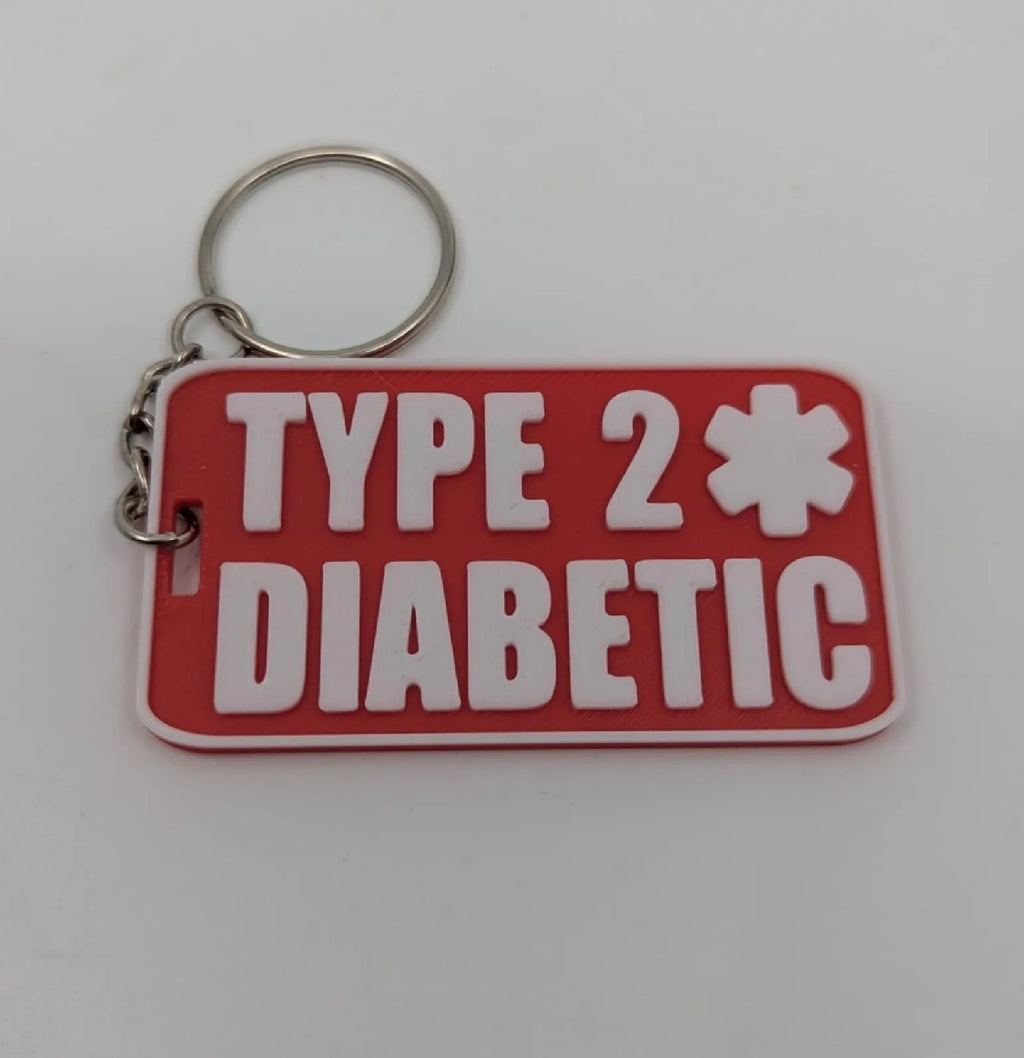 Diabetic Medical Alert Keychain