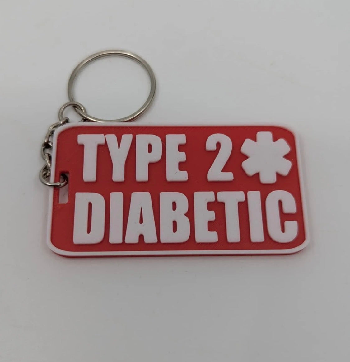 Diabetic Medical Alert Keychain