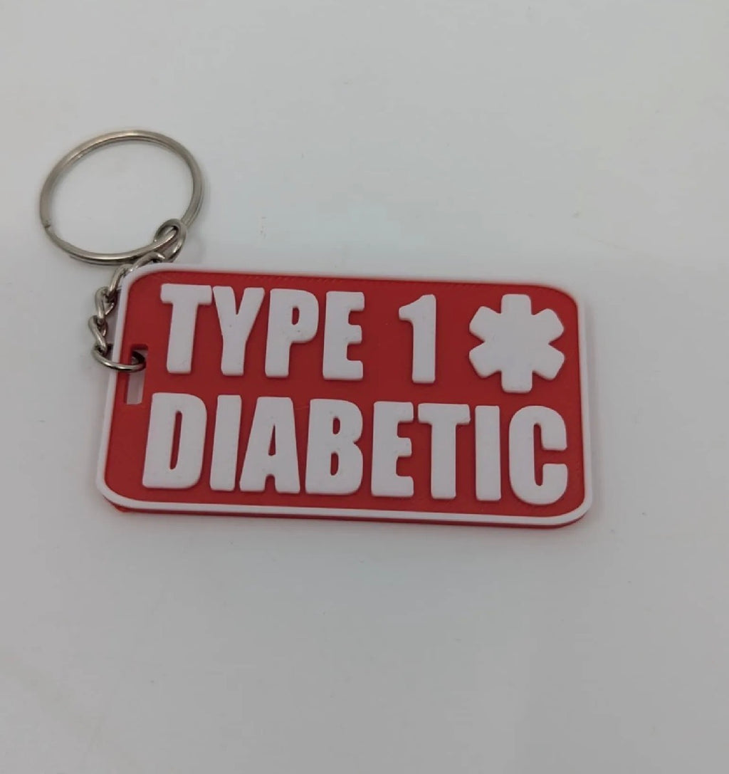 Diabetic Medical Alert Keychain