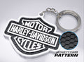 Motorcycle Bar & Shield Keychain, Harley Davidson